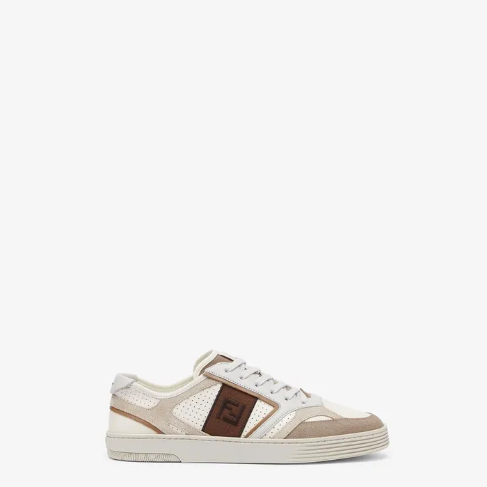 Fendi Sneakers Fendi Step Beige Leather Lowtops 8211 Men