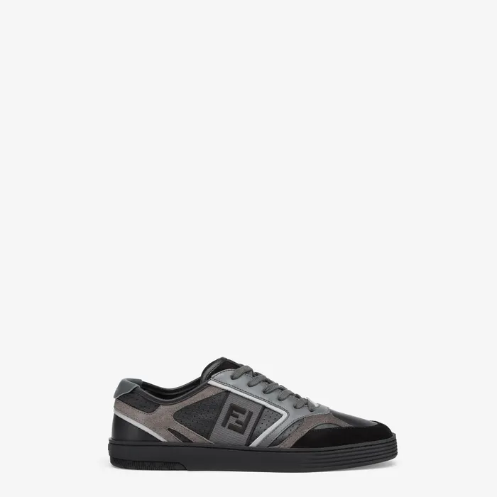 Fendi Sneakers Fendi Step Black Leather Lowtops 8211 Men
