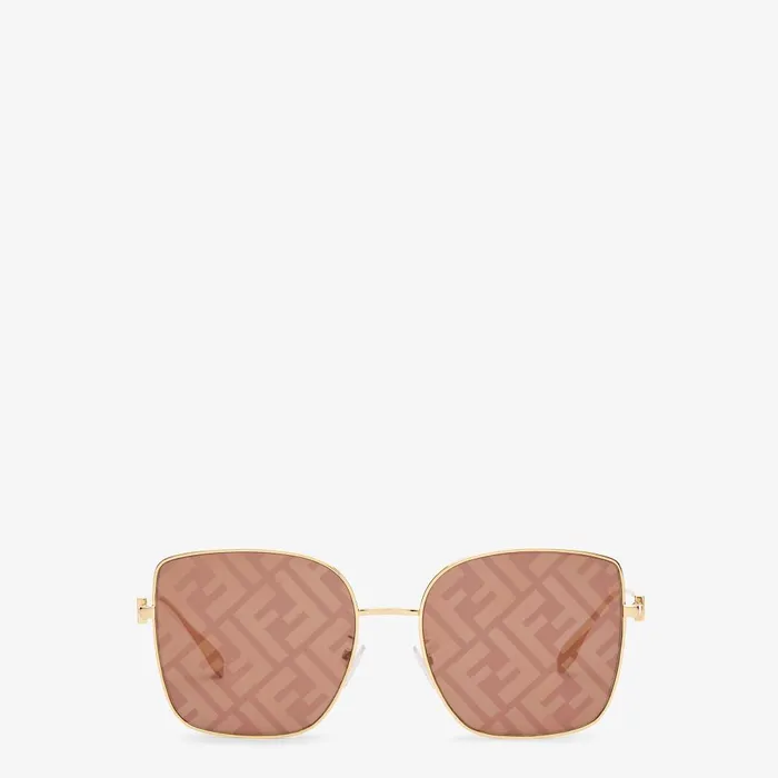 Fendi Sunglasses Baguette Sunglasses Featuring Brown Lenses With FF Logo 8211 Women
