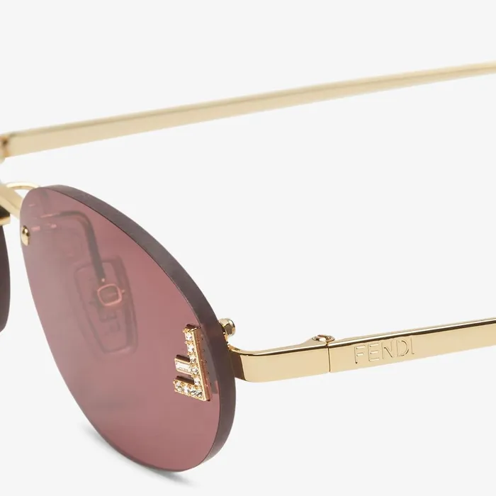 Fendi Sunglasses Fendi First Crystal Goldcolored Sunglasses 8211 Women