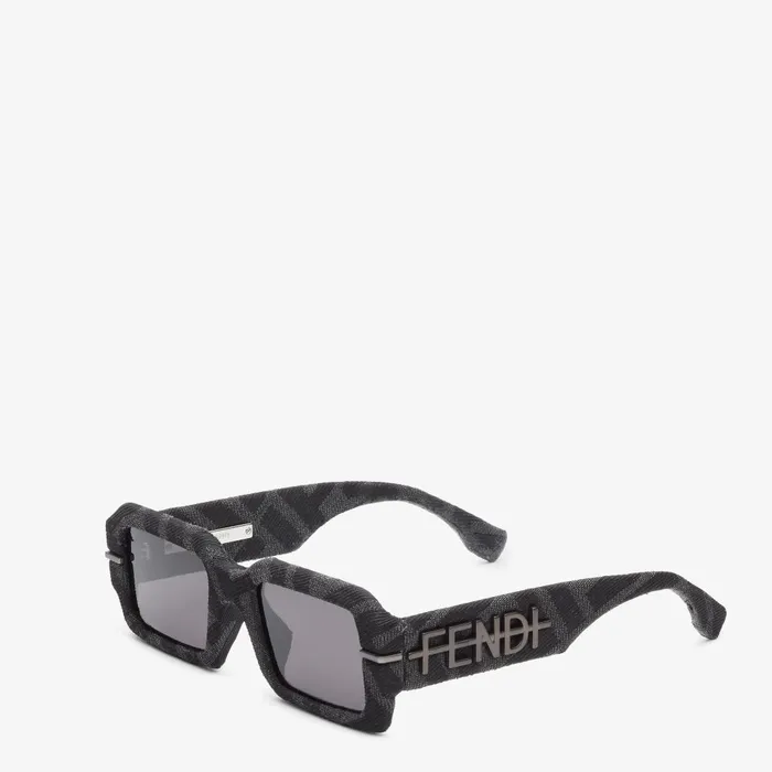 Fendi Sunglasses Fendigraphy Gray FF Fabric Sunglasses 8211 Men