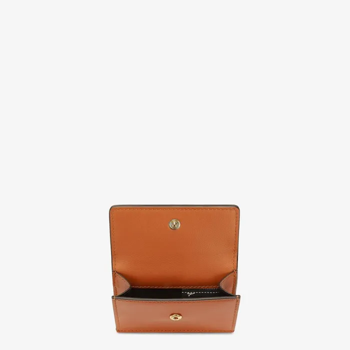 Fendi Wallets Fendi Roma Micro Trifold Brown Leather Wallet 8211 Women