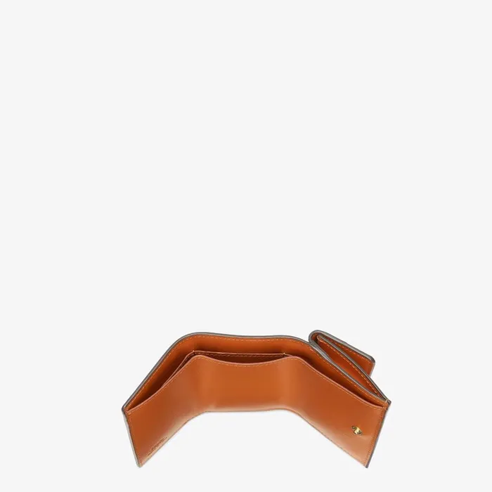 Fendi Wallets Fendi Roma Micro Trifold Brown Leather Wallet 8211 Women