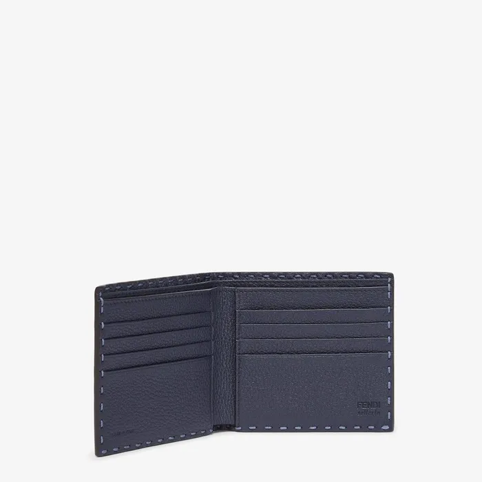 Fendi Wallets Selleria Wallet Selleria Bifold Wallet In Light Blue Leather 8211 Men