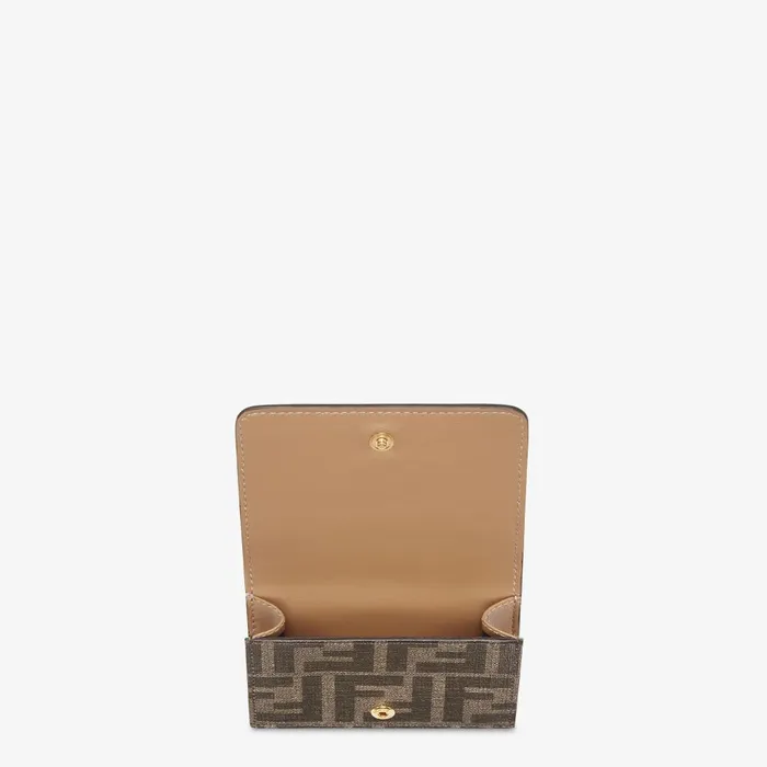 Fendi Wallets Wallet Brown FF Fabric Wallet With Statue Print 8211 Women