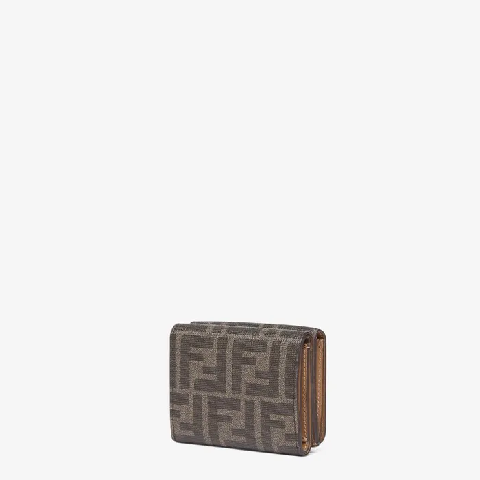 Fendi Wallets Wallet Brown FF Fabric Wallet With Statue Print 8211 Women