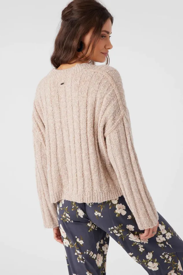 FERRIS BUTTON FRONT SWEATER CARDIGAN Otml Hthr Women O039NEILL Clothing