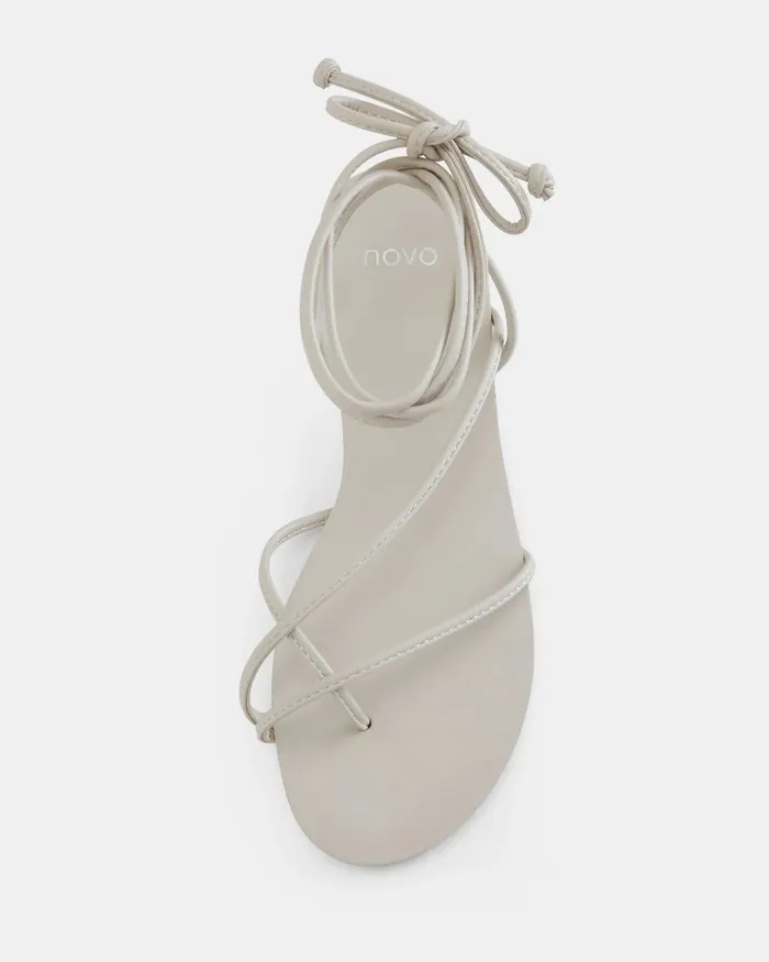 Flat Sandals TRIESTE PORCELAIN Sandals 8211 NOVO Shoes Women