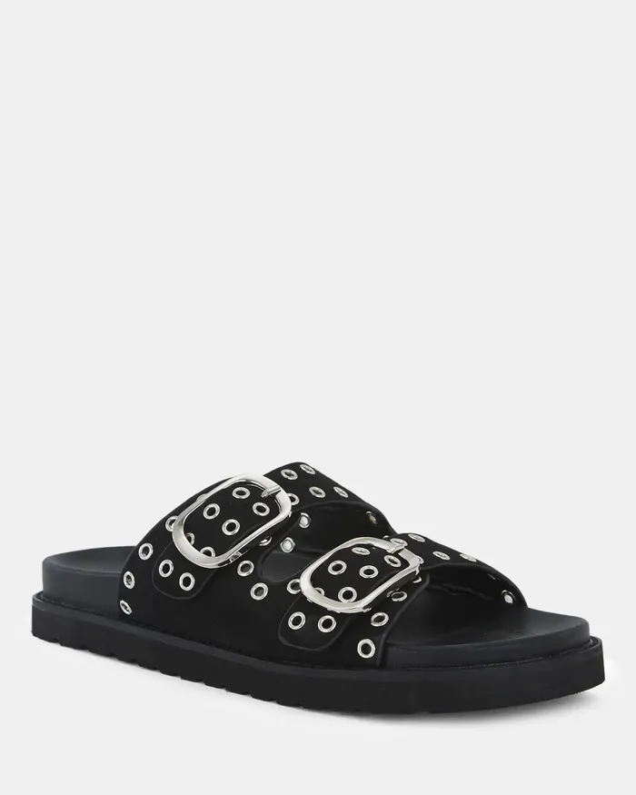 Flat Sandals Women NOVO Shoes SALMAR BLACK Sandals