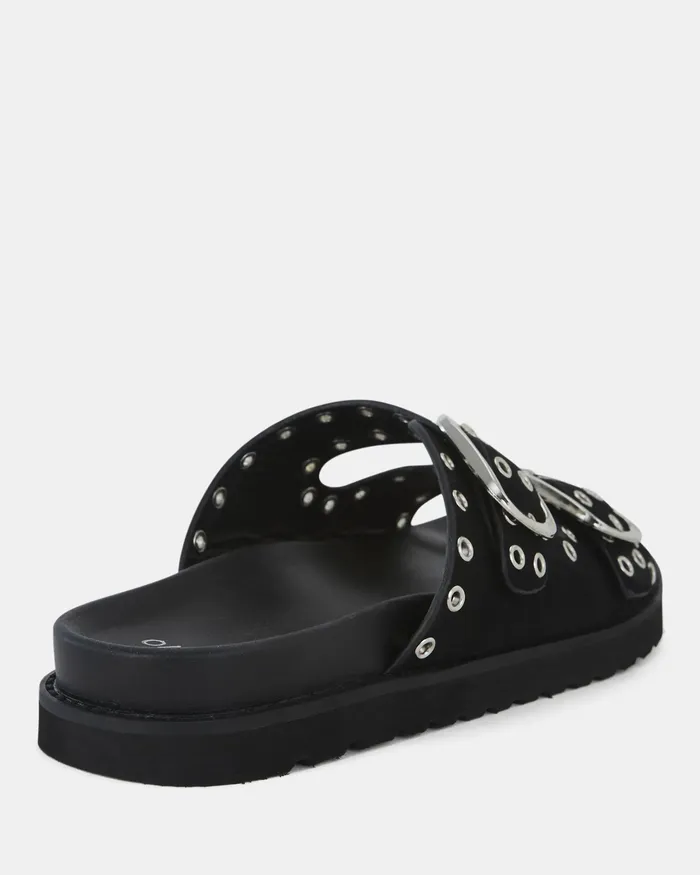 Flat Sandals Women NOVO Shoes SALMAR BLACK Sandals