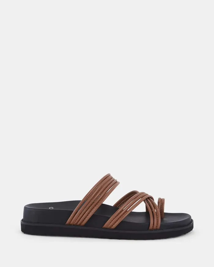Flat Sandals Women SALICE CARAMEL Flatform NOVO Shoes