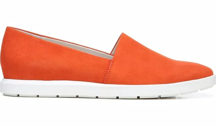 Flats Women Franco Sarto Franco Bonza Slip On Tangerine Suede