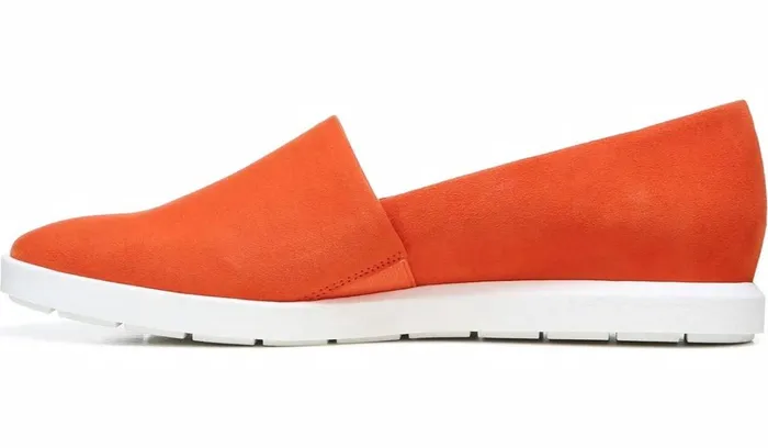 Flats Women Franco Sarto Franco Bonza Slip On Tangerine Suede