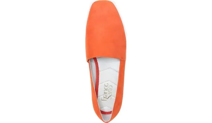 Flats Women Franco Sarto Franco Bonza Slip On Tangerine Suede