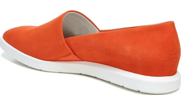 Flats Women Franco Sarto Franco Bonza Slip On Tangerine Suede