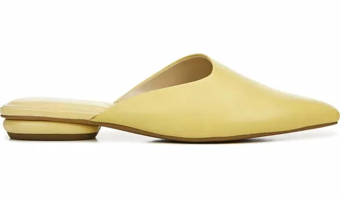 Flats Women Franco Sarto Franco Bridget 2 Mule Light Yellow Leather