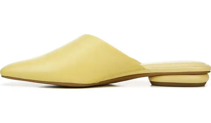 Flats Women Franco Sarto Franco Bridget 2 Mule Light Yellow Leather