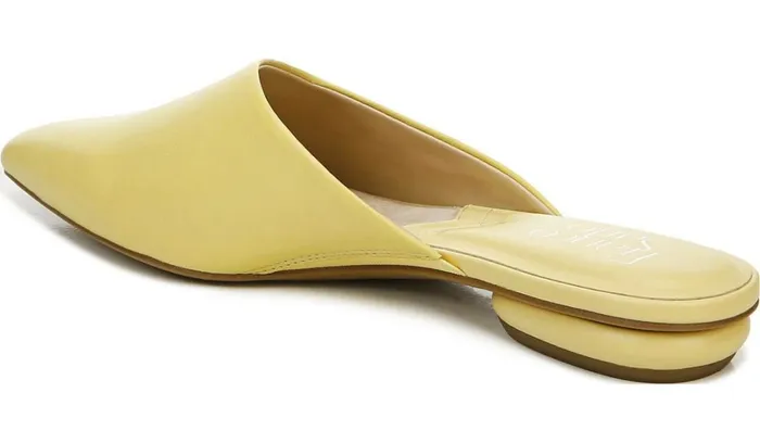Flats Women Franco Sarto Franco Bridget 2 Mule Light Yellow Leather