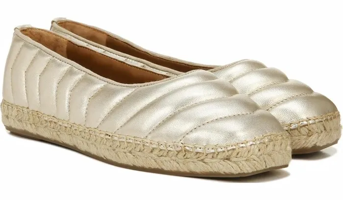 Flats Women Franco Sarto Franco Kiya Slip On Platino Leather