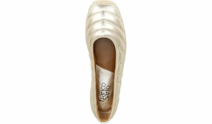 Flats Women Franco Sarto Franco Kiya Slip On Platino Leather