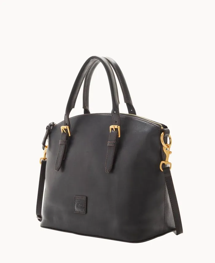 Florentine Domed Satchel Black Black Woman Dooney and Bourke Satchels Florentine Domed Satchel Black Black Woman Dooney and Bourke Satchels