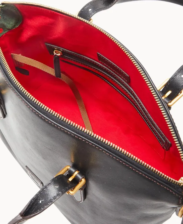 Florentine Domed Satchel Black Black Woman Dooney and Bourke Satchels Florentine Domed Satchel Black Black Woman Dooney and Bourke Satchels