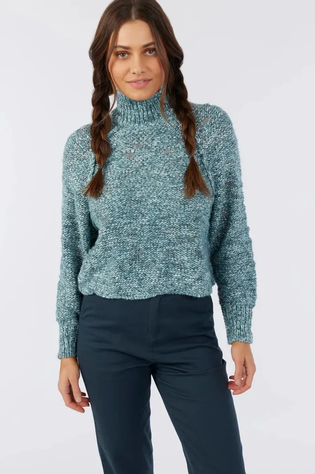 FLORIS MARLED SWEATER Deep Teal Women O039NEILL Clothing