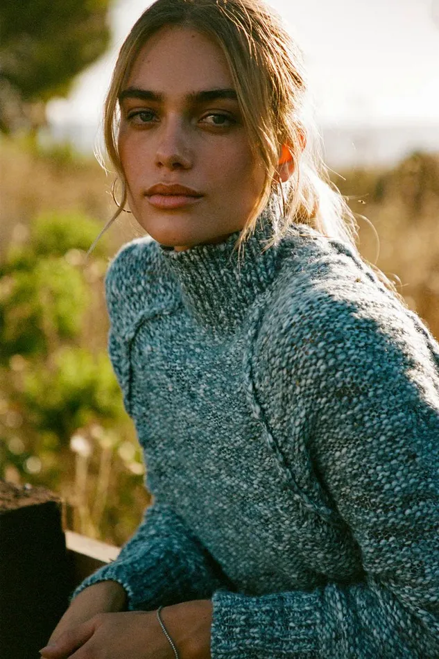 FLORIS MARLED SWEATER Deep Teal Women O039NEILL Clothing