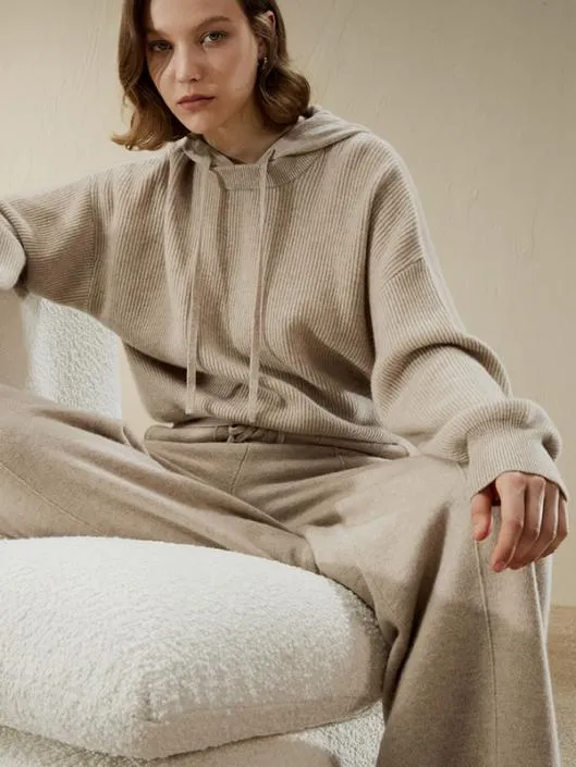 Fluid Cashmere Sweatpants Women Lilysilk Knitwear