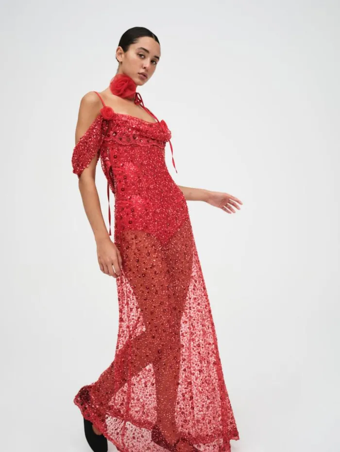 For Love and Lemons Dresses Amara Maxi Dress Red 8211 Women For Love and Lemons Dresses Amara Maxi Dress Red 8211 Women