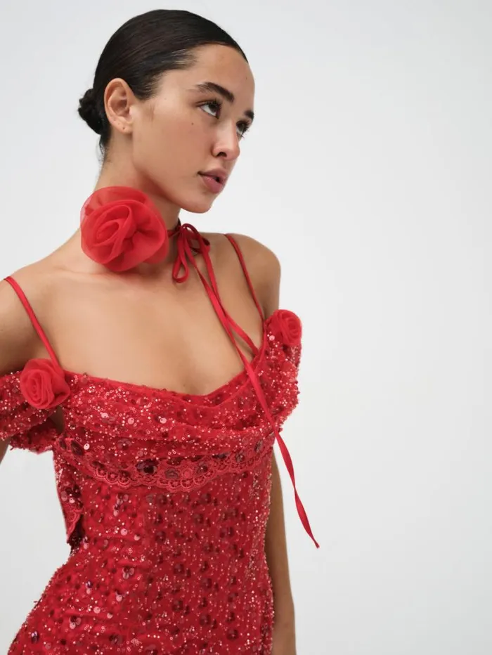 For Love and Lemons Dresses Amara Maxi Dress Red 8211 Women For Love and Lemons Dresses Amara Maxi Dress Red 8211 Women