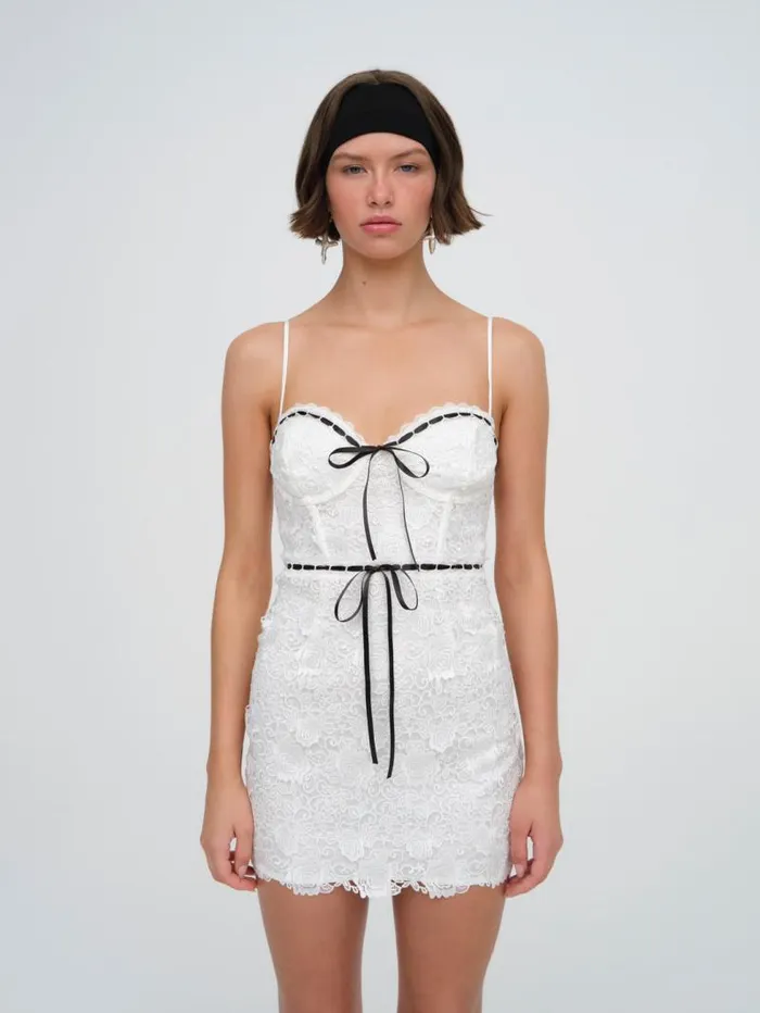 For Love and Lemons Dresses Josette Mini Dress White 8211 Women For Love and Lemons Dresses Josette Mini Dress White 8211 Women