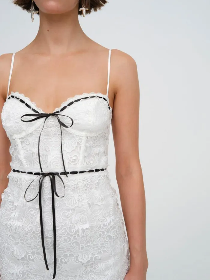 For Love and Lemons Dresses Josette Mini Dress White 8211 Women For Love and Lemons Dresses Josette Mini Dress White 8211 Women