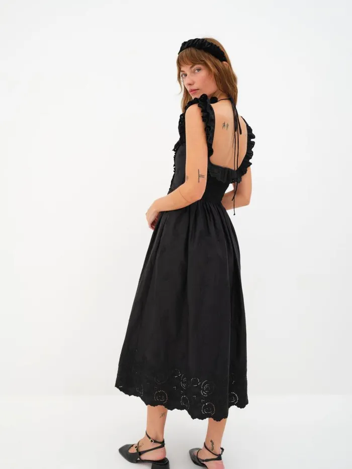 For Love and Lemons Dresses Lindsey Midi Dress Black 8211 Women For Love and Lemons Dresses Lindsey Midi Dress Black 8211 Women