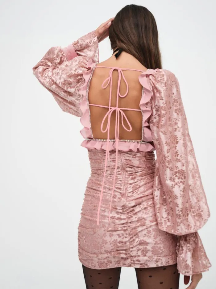 For Love and Lemons Dresses Shawn Mini Dress Pink 8211 Women For Love and Lemons Dresses Shawn Mini Dress Pink 8211 Women
