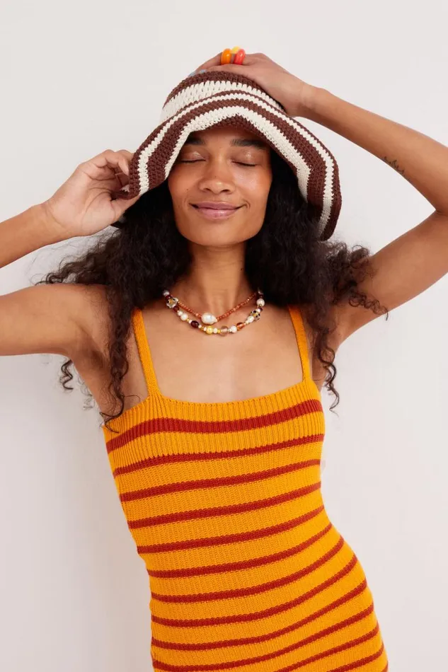 For Love and Lemons Knitwear Gemma Mini Dress Orange 8211 Women For Love and Lemons Knitwear Gemma Mini Dress Orange 8211 Women