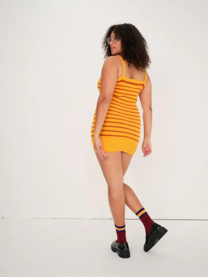For Love and Lemons Knitwear Gemma Mini Dress Orange 8211 Women For Love and Lemons Knitwear Gemma Mini Dress Orange 8211 Women