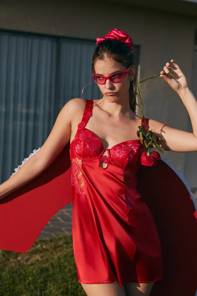 For Love and Lemons Lingerie Cordelia Slip Dress Red 8211 Women For Love and Lemons Lingerie Cordelia Slip Dress Red 8211 Women