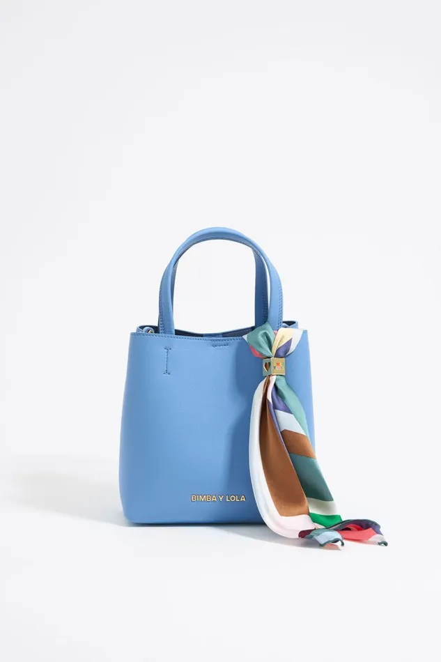 Geometric Logo And Metal Dice Scarf Charm Aquamarina Women Bimba Y Lola Bag Charms Geometric Logo And Metal Dice Scarf Charm Aquamarina Women Bimba Y Lola Bag Charms