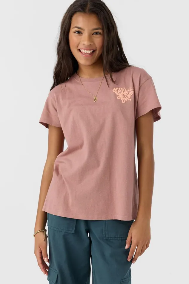 GIRL039S FLOWER DREAMZ TEE Burlwood Kids O039NEILL Girl039S Clothing