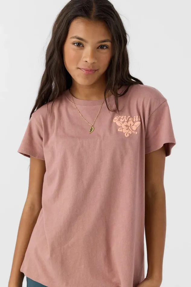 GIRL039S FLOWER DREAMZ TEE Burlwood Kids O039NEILL Girl039S Clothing