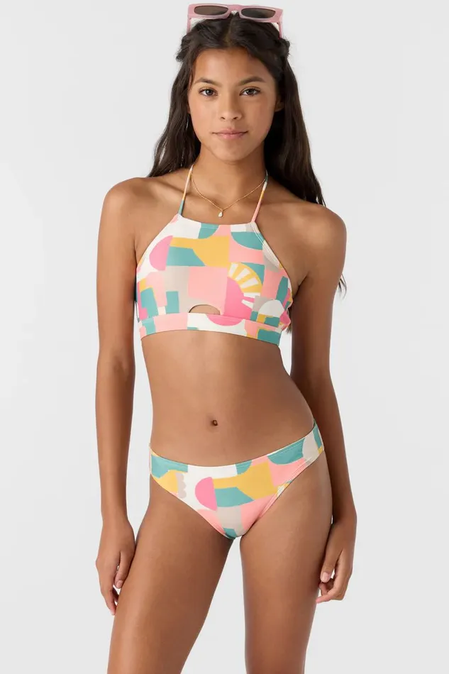 GIRL039S LISBON GEO PEEKABOO HIGH NECK SET Women O039NEILL Girl039S Swim