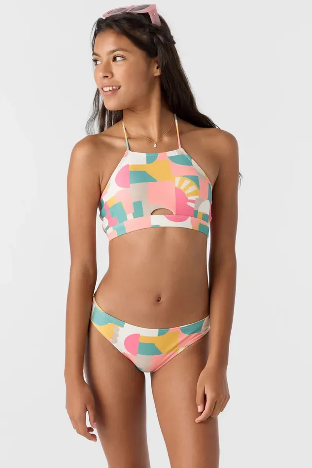 GIRL039S LISBON GEO PEEKABOO HIGH NECK SET Women O039NEILL Girl039S Swim