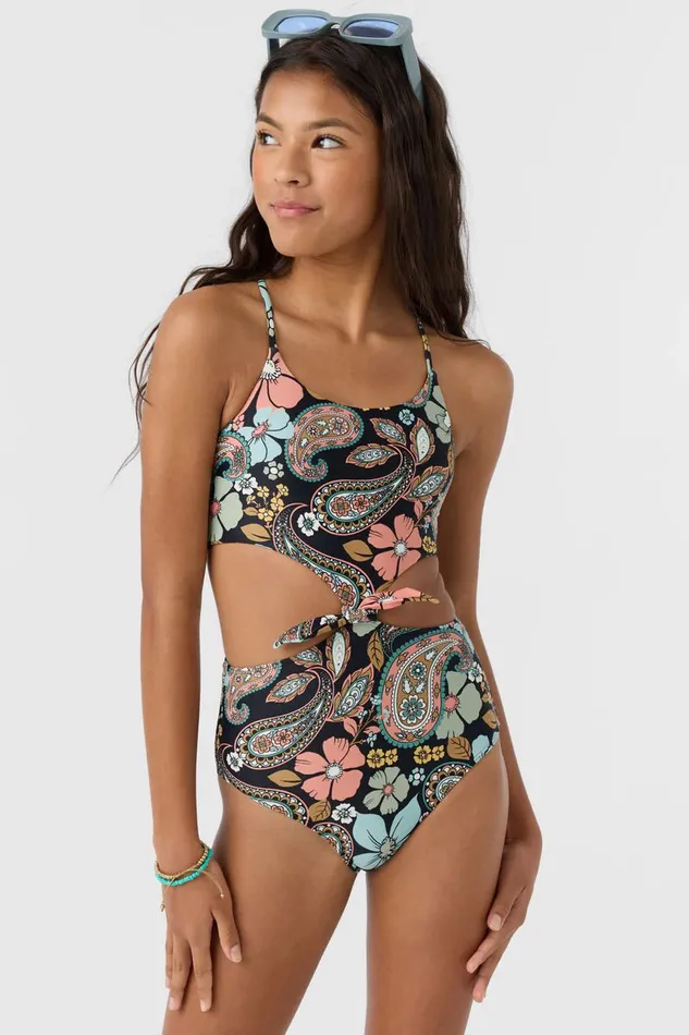 GIRL039S MOD BOHO KNOT FRONT ONEPIECE Black Women O039NEILL Girl039S Swim