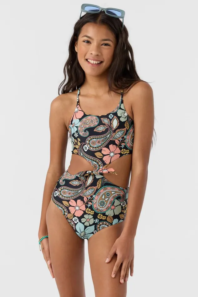 GIRL039S MOD BOHO KNOT FRONT ONEPIECE Black Women O039NEILL Girl039S Swim