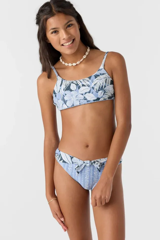 GIRL039S PALMETTO FLORAL STRIPE TIE BACK BRALETTE SET Women O039NEILL Girl039S Swim GIRL039S PALMETTO FLORAL STRIPE TIE BACK BRALETTE SET Women O039NEILL Girl039S Swim