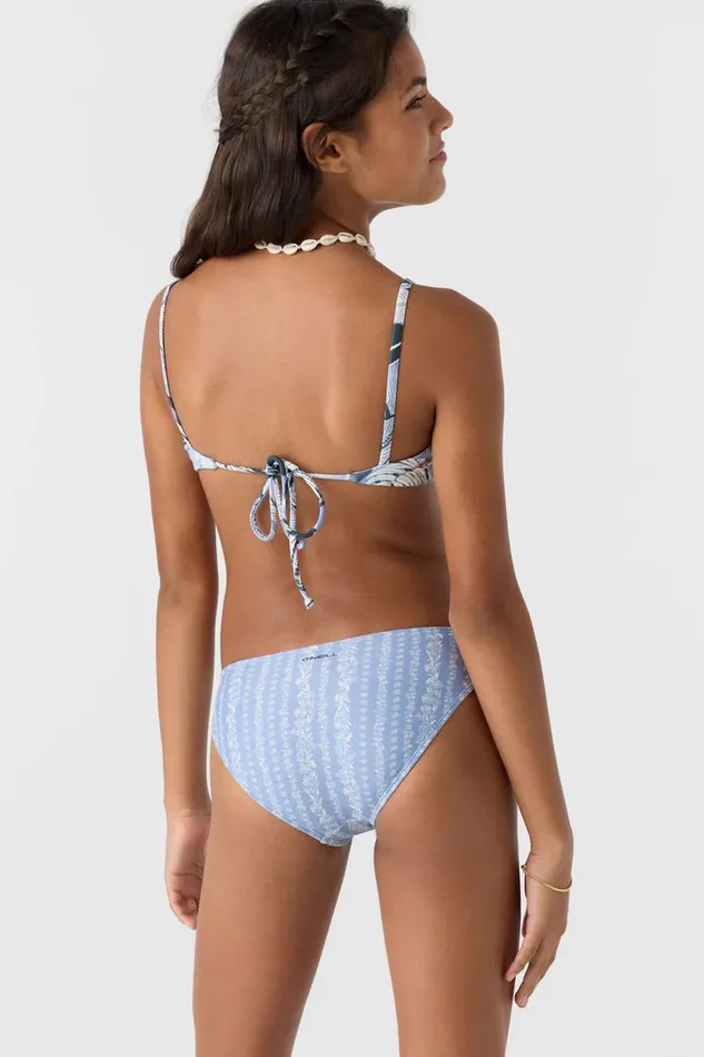 GIRL039S PALMETTO FLORAL STRIPE TIE BACK BRALETTE SET Women O039NEILL Girl039S Swim