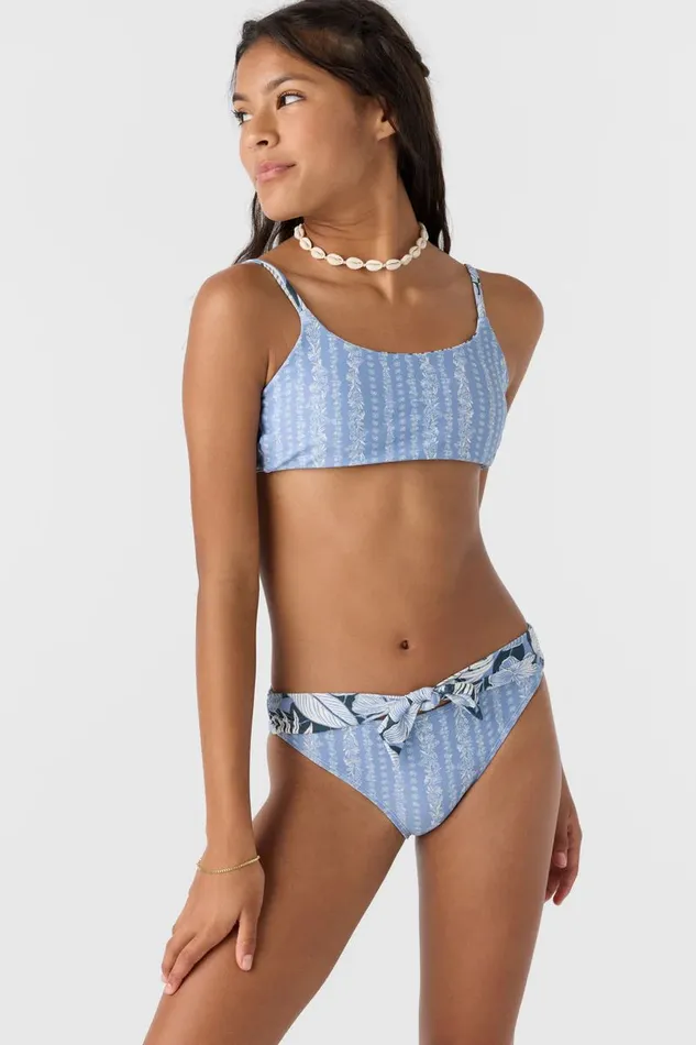 GIRL039S PALMETTO FLORAL STRIPE TIE BACK BRALETTE SET Women O039NEILL Girl039S Swim