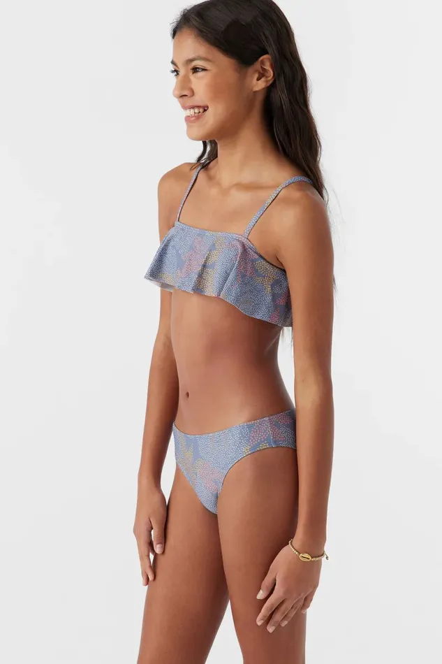 GIRL039S SANDRINE RUFFLE BRALETTE SWIM SET Multi Clr Kids O039NEILL Girl039S Sale