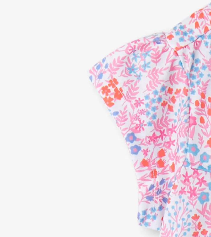 Girls Ditsy Floral Short Sleeve Nightgown Hatley